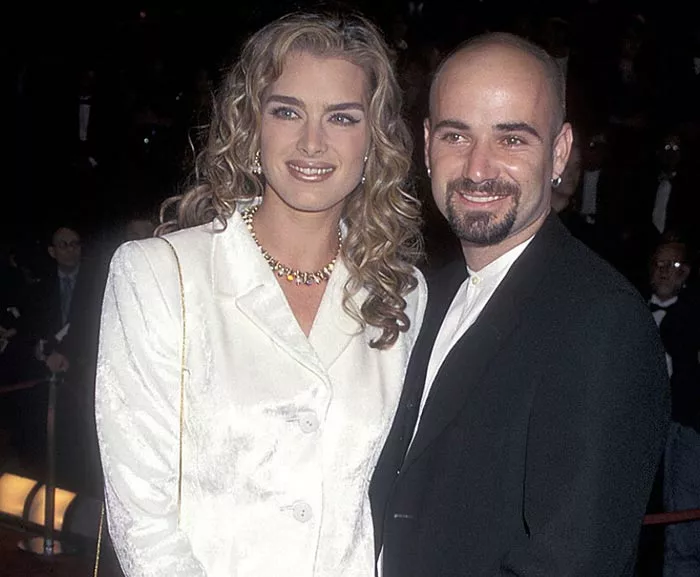 Брук Шилдс и первый муж Андре Агасси