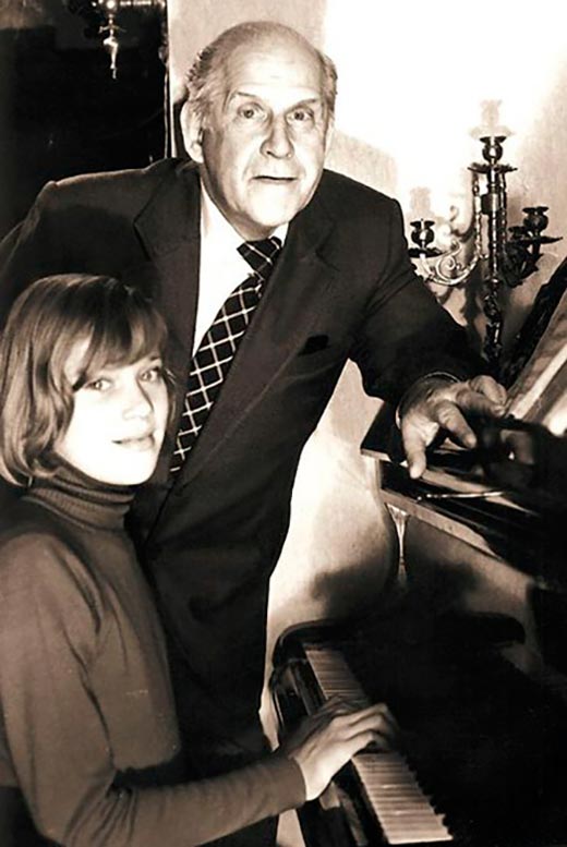 Бруно Фрейндлих и дочь Алиса Фрейндлих