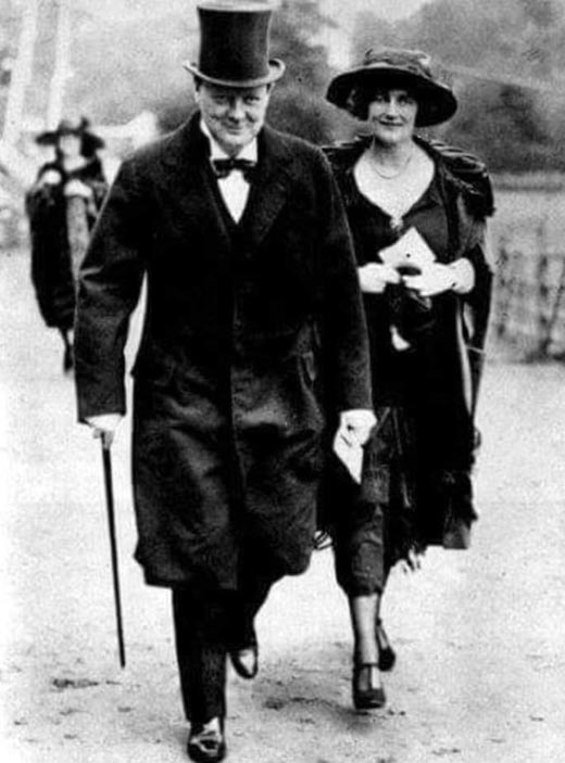 Уинстон Черчилль и его жена Клементина