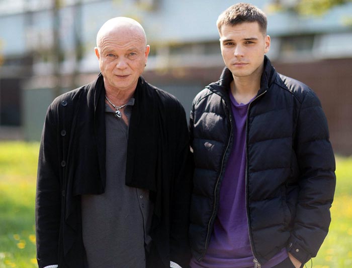 Даниил Чуп и Андрей Смоляков на съемках фильма Сказки Пушкина Для взрослых