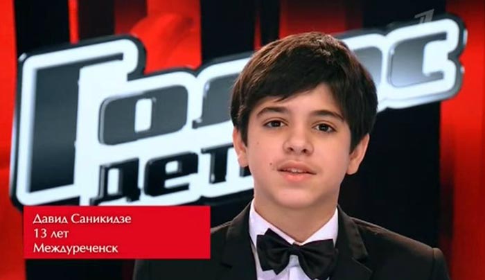 Давид Саникидзе в шоу Голос Дети