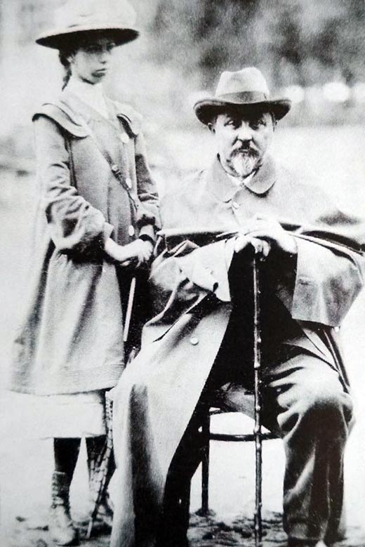 Дмитрий Мамин-Сибиряк с дочерью Еленой