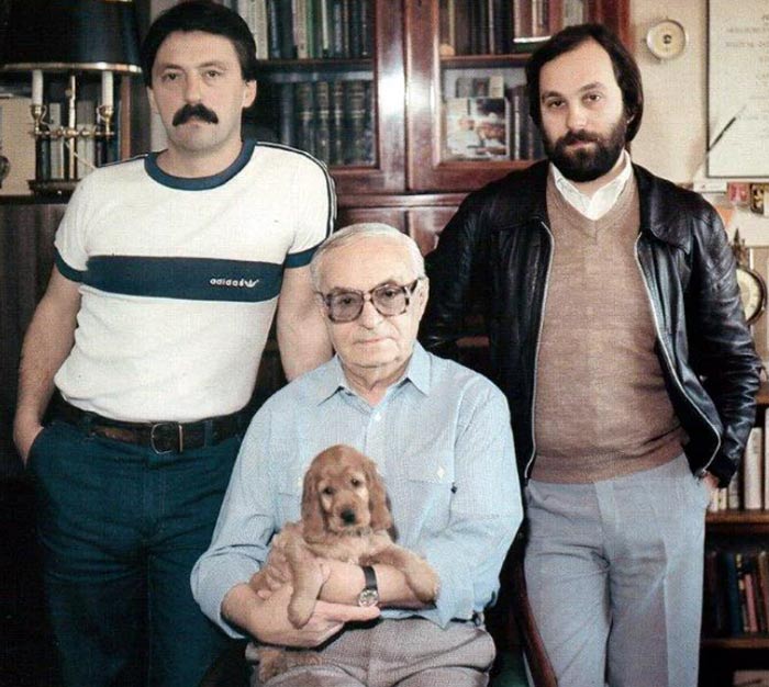 Дмитрий Светозаров с отцом и братом