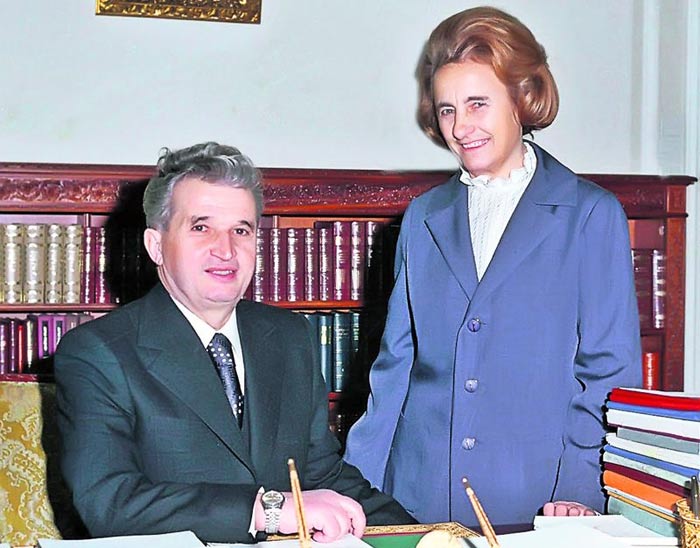 Елена Чаушеску и муж Николае Чаушеску