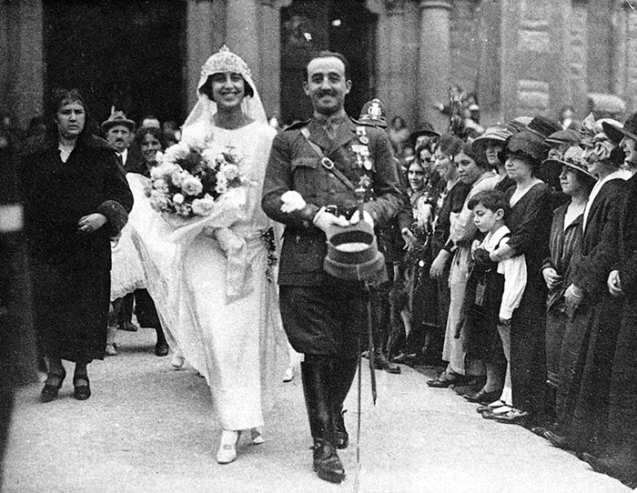 Свадьба Франсиско Франко и Кармен Поло