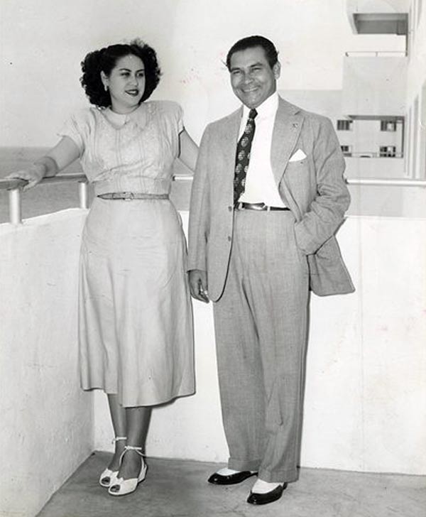 Фульхенсио Батиста и жена Марта Фернандес Миранда де Батиста