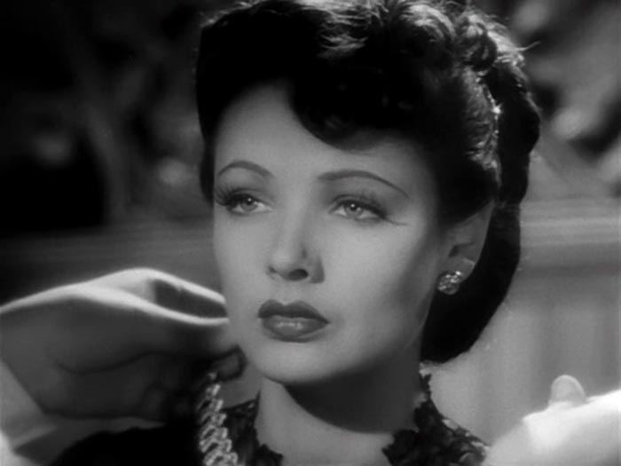 Джин Тирни в фильме Жестокий Шанхай