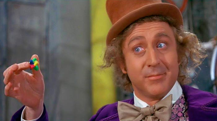 Джин Уайлдер в роли Вилли Вонка 2