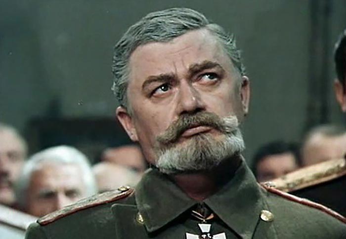Юрий Горобец в роли генерала Деникина