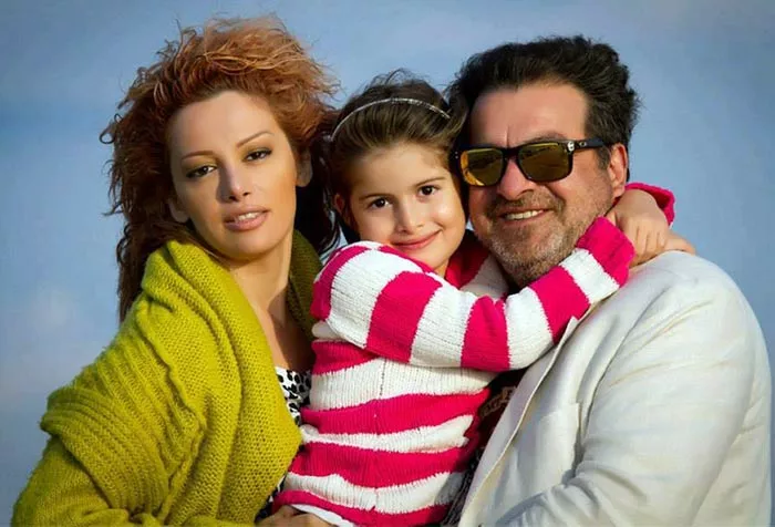 Грант Тохатян и Луиза Нерсесян с дочерью