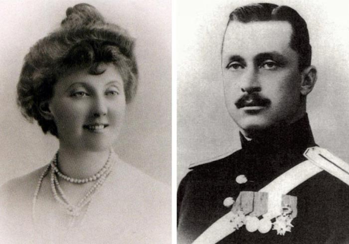 Густав Маннергейм и жена Анастасия Арапова