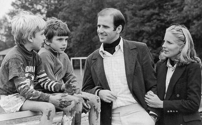 Хантер Байден в детстве с родителями