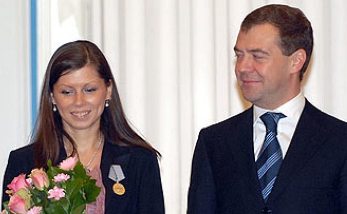 Ирина Куксенкова и Дмитрий Медведев