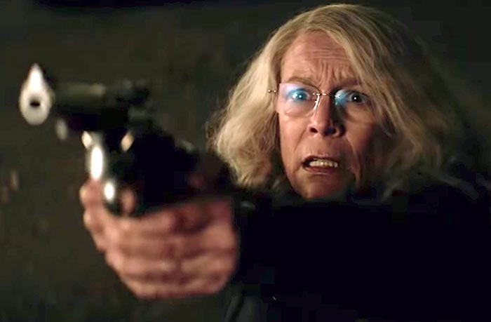 Джейми Ли Кертис в фильме Хэллоуин убивает