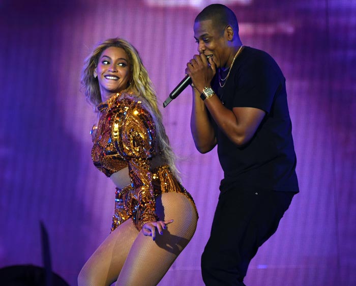 Джей-Зи и Бейонсе на сцене