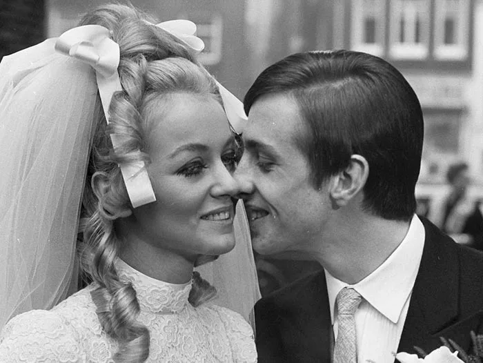 свадьба Йохана Кройфа и Данни Костер