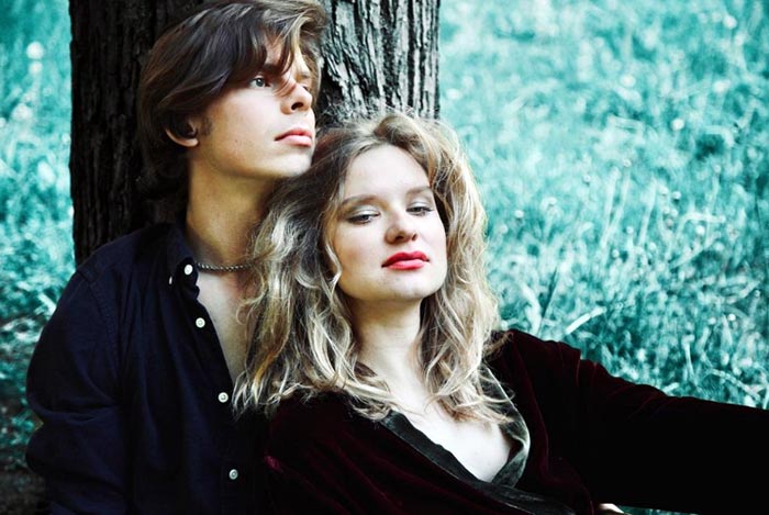 Константин Хрустачев и жена Алёна Дроздова