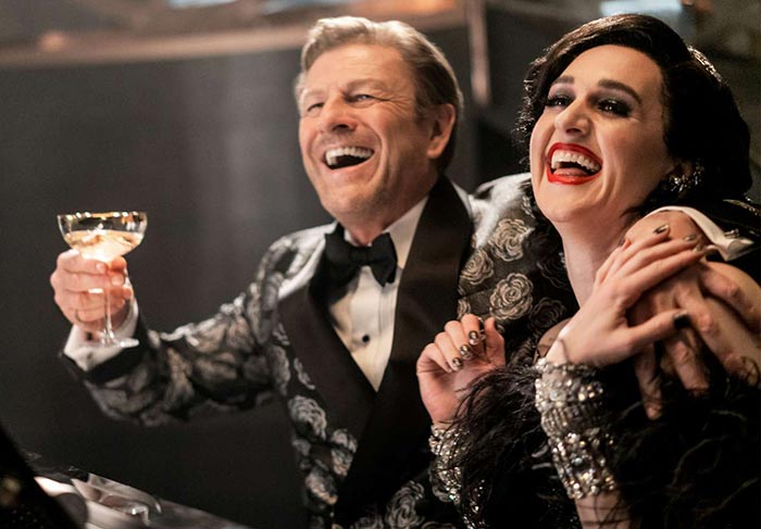 Лена Холл и Шон Бин в сериале Сквозь снег