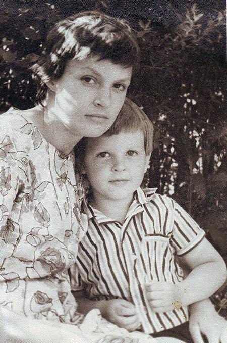 Лия Панова и сын Андрей