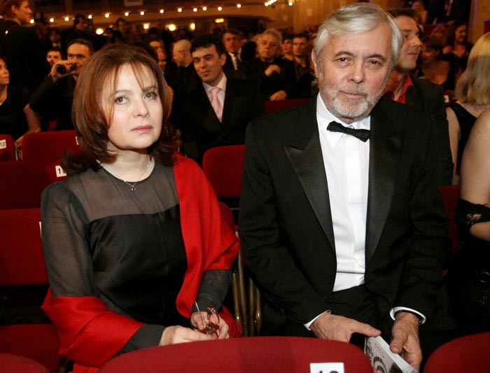 Либуше Шафранкова и муж Йозеф Абргам