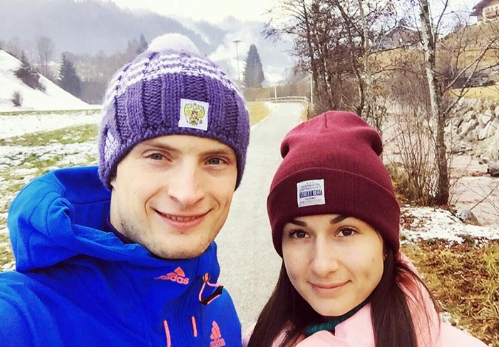 Максим Цветков и жена Александра