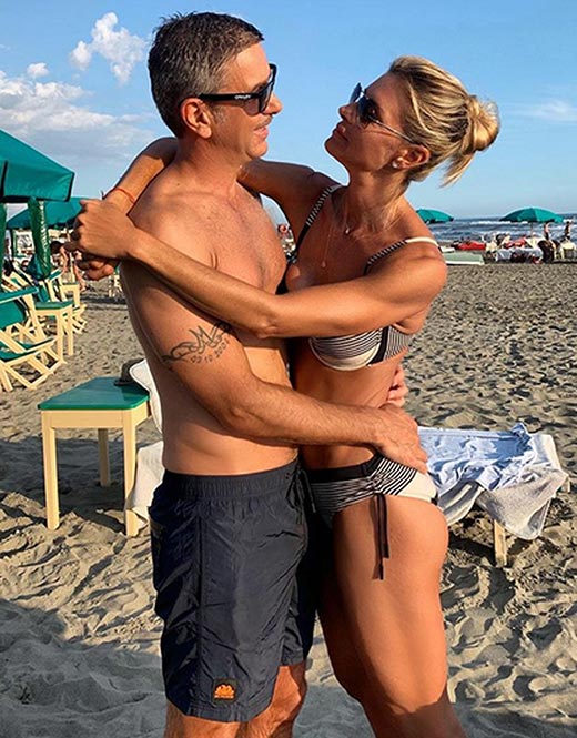 Мартина Коломбари и муж Алессандро Костакурта