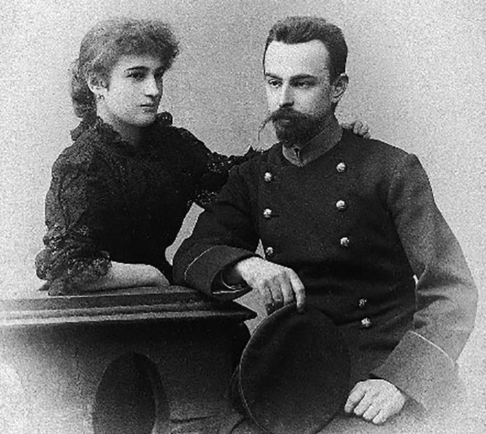 Мирра Лохвицкая и муж Евгений Жибер