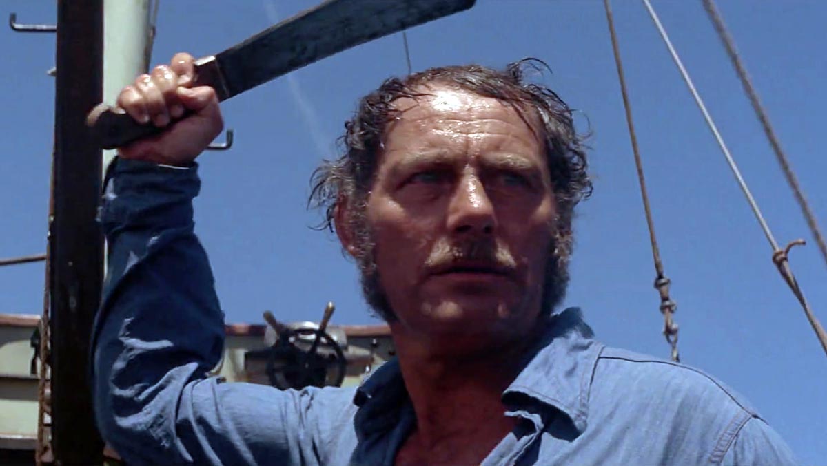 Роберт Шоу в фильме Челюсти