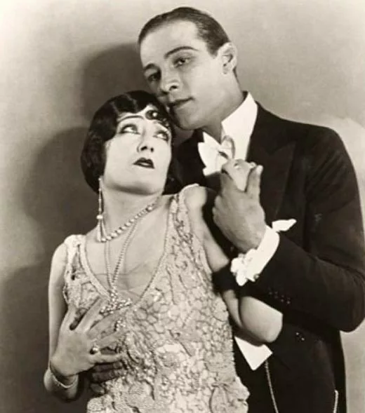 Рудольф Валентино и Джин Эккер