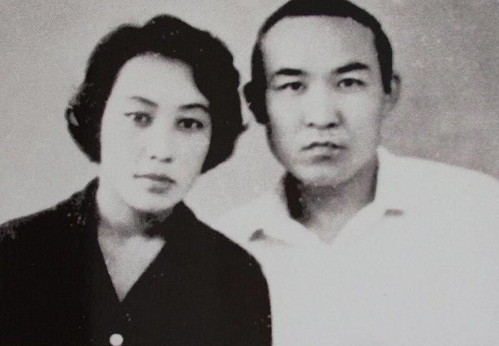 Самарбюбю Токтахунова и Чалагиз Исабаев в молодости