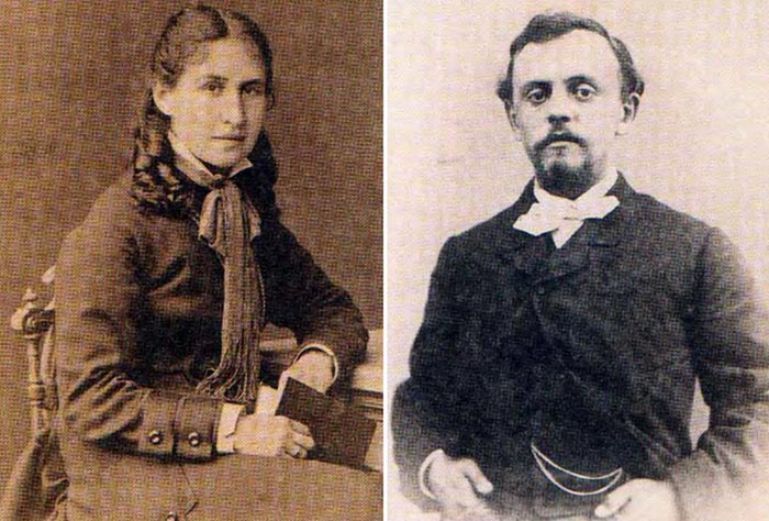 Савва Мамонтов и жена Елизавета