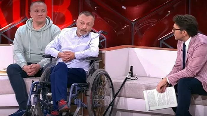 Сергей Кретов в инвалидной коляске