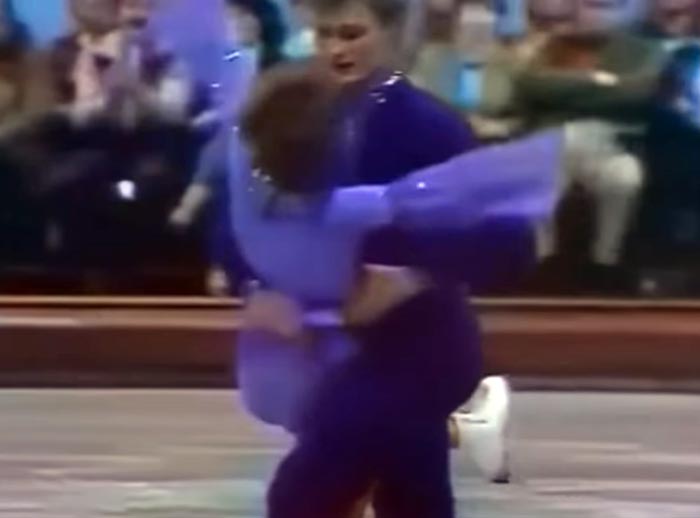 Станислав Леонович и Марина Пестова на льду