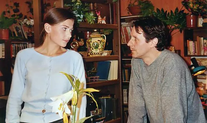 Тьерри Монфрей и Мария Голубкина в фильме Француз