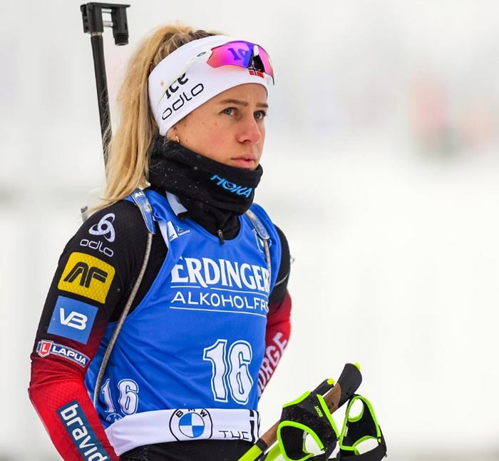 Норвежская биатлонистка Тириль Экхофф