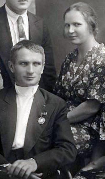 Трофим Лысенко и жена Александра Баскова