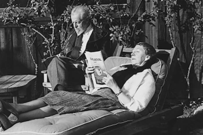 Урсула Ле Гуин с мужем