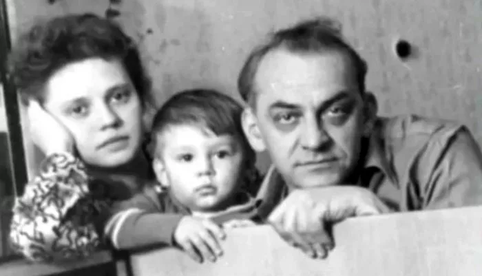 Валерия Прокоп и Ножери Чонишвили с сыном Сергеем