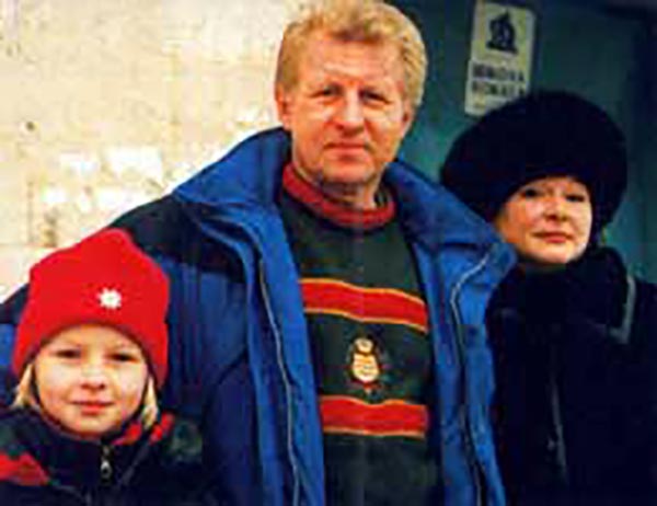 Владимир Мышкин с женой Татьяной и дочерью