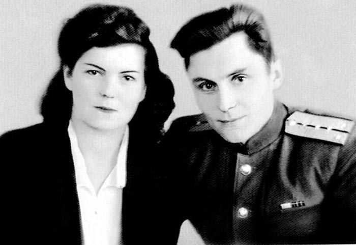 Владимир Щербицкий и жена Ариадна в молодости