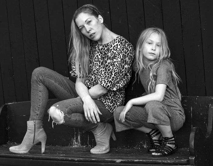 Йоханна Идха с дочерью