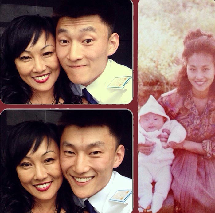 Александр Лим с женой и дочерью