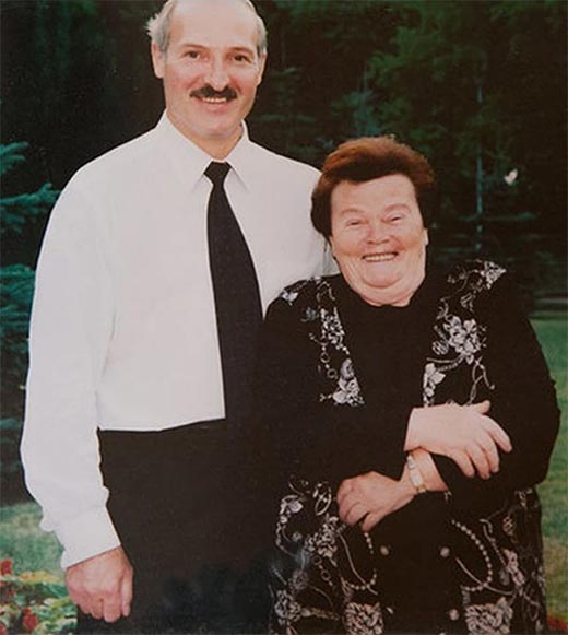 Александр Лукашенко и Елена Федоровна Желнерович