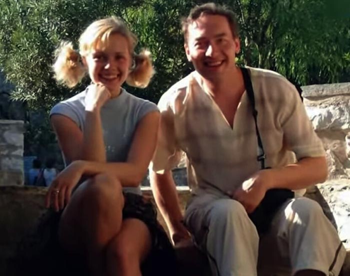 Анна Миклош и первый муж Сергей