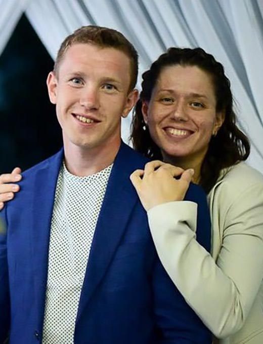 Алексей Волков и жена Евгения Волкова