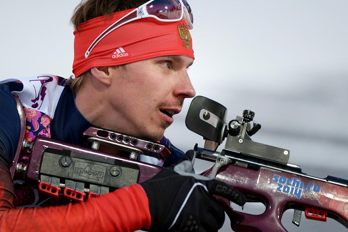 биатлонист Евгений Устюгов