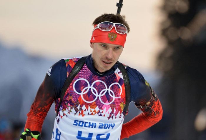 Российский биатлонист Евгений Устюгов