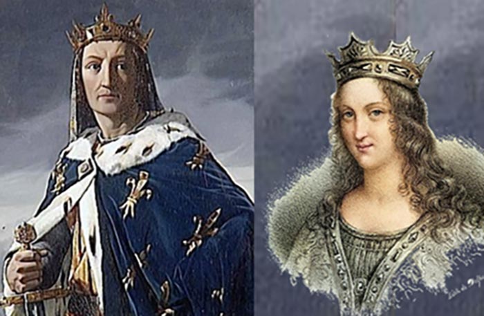 Бланка Кастильская и Людовик VIII Лев