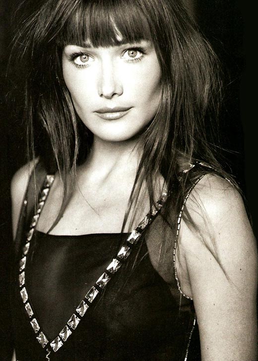 Карла Бруни в молодости