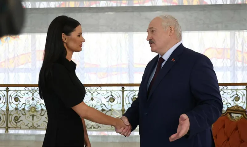 Диана Панченко и Александр Лукашенко